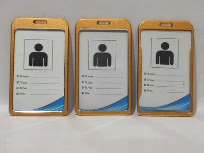 elegante Aluminum ID Badge Holder(Pack of 3)