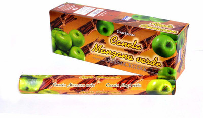 Darshan Apple Cinnamon Incense Stick Apple Cinnamon(120 Units, Set of 6)
