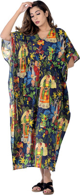 Ravaiyaa - Attitude Is Everything Floral Print Pure Cotton Women Kaftan