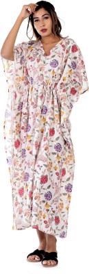 Ravaiyaa - Attitude Is Everything Floral Print Pure Cotton Women Kaftan