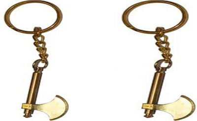 Rashi Traders 2 Stylish Golden Kulhadi Key Chain Key Chain