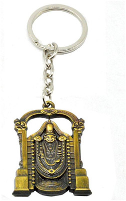 AFH Antique Lord Tirupati Balaji Double Sided Quality Key Chain For Gifting Key Chain