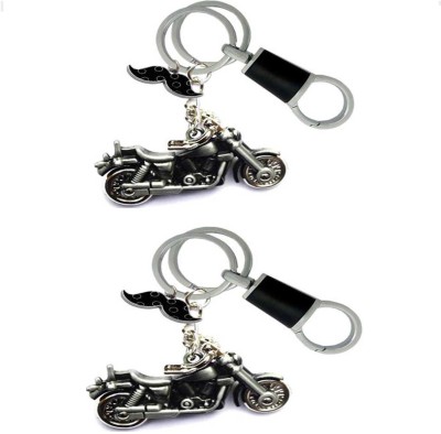 Rashi Traders 2 Bike Moonchh With Locking Hook Key Chain Key Chain