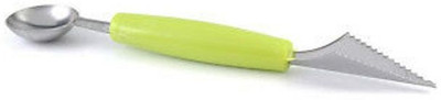 Snowpearl 2 in 1 Melon Ball Maker, Stainless Steel Multi Functional Scooper with Carving Knife Kitchen Scoop
