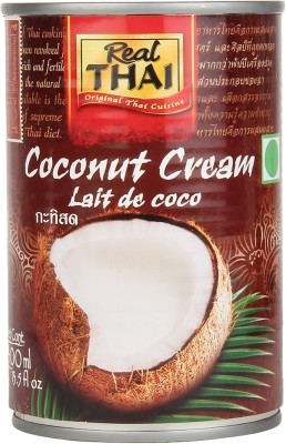 Real Thai Coconut Cream, 400ml (Imported) (Pack Of 1)(400 ml)