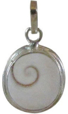 RATAN BAZAAR Gomti Chakra Pendant Original Stone Silver Pendant Silver Stone Pendant
