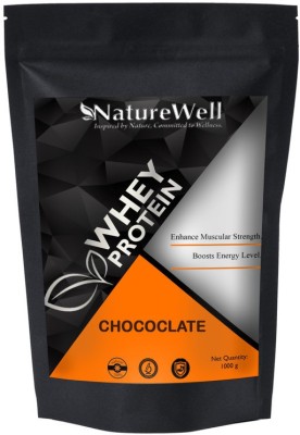 Naturewell Organics Whey Protein powder with DHA & MCT Pre/Post Whey Protein Powder Whey Protein(1 kg, Chocolate)