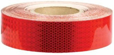 Just Rider Reflective Tape Self Adhesive Warning Tape for Trucks Trailers Car Park Waterproof Self-Adhesive Trailer Reflector Tape-Reflective Tape 51 mm x 3 m Red Reflective Tape(Pack of 1)