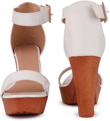 Theme United Women Heels(White , 6)