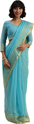 Divastri Printed Bollywood Art Silk Saree(Light Blue)