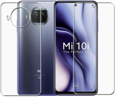 SOLIVAGANT Front and Back Tempered Glass for Mi 10i(Pack of 2)