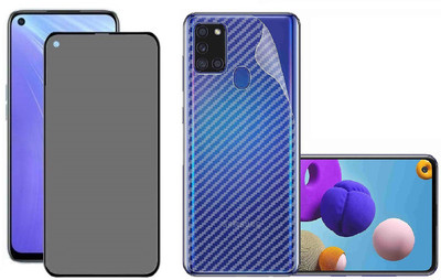 RAGRO Front and Back Tempered Glass for Samsung Galaxy A21s(Pack of 1)