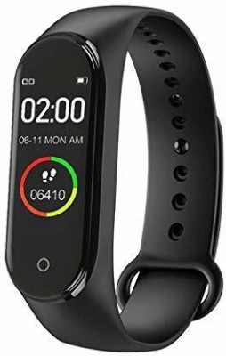VYXOO M4 Calorie Counter Bluetooth Smart Band(Black Strap, Size : Free Size)