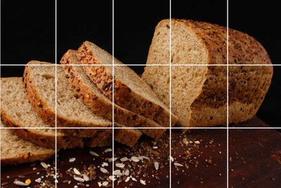 VCREATE DECOR 91 cm Bread Removable Sticker(Pack of 1)