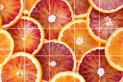 VCREATE DECOR 91 cm Orange Removable Sticker(Pack of 1)