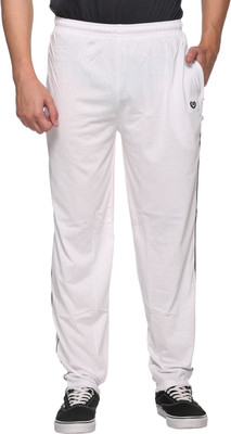 Colors & Blends Solid Men White Track Pants