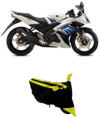 Hynak Two Wheeler Cover for Yamaha(YZF R15 S, Yellow, Black)