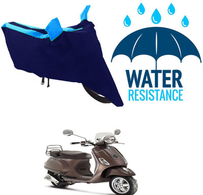 RONISH Waterproof Two Wheeler Cover for Piaggio(Vespa LX, Blue)