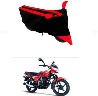 Zikki Waterproof Two Wheeler Cover for Bajaj(CT110, Red)