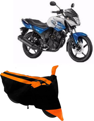 Hynak Two Wheeler Cover for Yamaha(SZ-RR, Orange, Black)