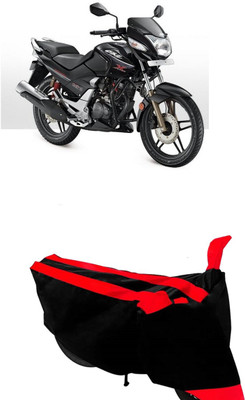 Hynak Two Wheeler Cover for Honda(CBZ TYPE 1, Red, Black)