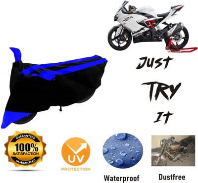 Just try it Waterproof Two Wheeler Cover for TVS(Apache RR 310, Blue)