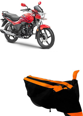 Hynak Two Wheeler Cover for Hero(Passion Xpro, Orange, Black)