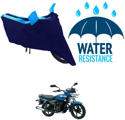 RONISH Waterproof Two Wheeler Cover for Bajaj(Platina 100 DTS-i, Blue)