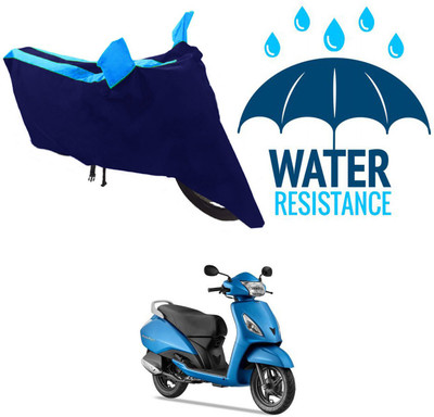 RONISH Waterproof Two Wheeler Cover for TVS(Jupiter, Blue)