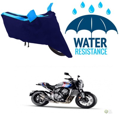 RONISH Waterproof Two Wheeler Cover for Honda(CB1000R Plus, Blue)