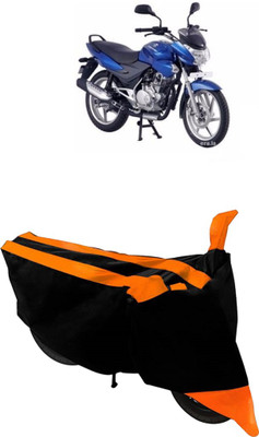 Hynak Two Wheeler Cover for Bajaj(Discover 100 DTS-i, Orange, Black)