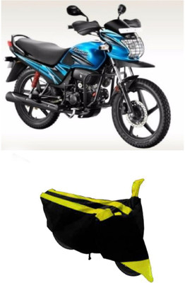 Hynak Two Wheeler Cover for Hero(Passion Pro TR, Yellow, Black)