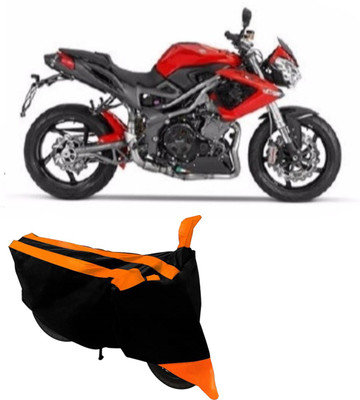 Hynak Two Wheeler Cover for DSK Benelli(TNT R, Orange, Black)