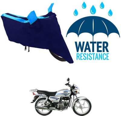 RONISH Waterproof Two Wheeler Cover for Hero(Splendor Plus, Blue)