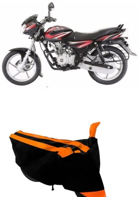 Hynak Two Wheeler Cover for Bajaj(Discover 125 DTS-i, Orange, Black)