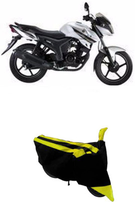 Hynak Two Wheeler Cover for Yamaha(SZ X, Yellow, Black)