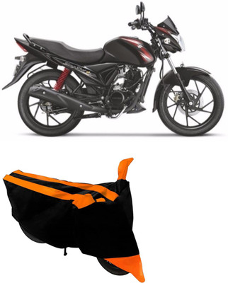 Hynak Two Wheeler Cover for Suzuki(Sling Shot Plus, Orange, Black)