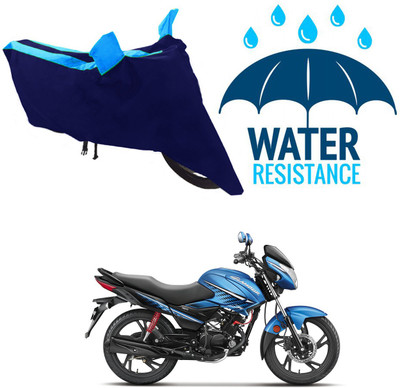 RONISH Waterproof Two Wheeler Cover for Hero(Glamour i3s, Blue)