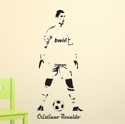 Wallzone 45 Ronaldo Removable Sticker(Pack of 1)