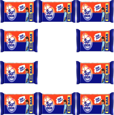Surf excel STAIN ERASER DETERGENT BAR VALUE PACK 150 GM (pack of 10) Detergent Bar(1500 g, Pack of 10)