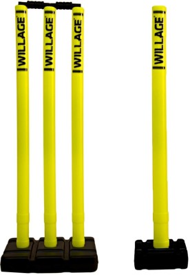 KNK Cricket Stumps Cricket Wickets , Cricket Wickets Plastic , Plastic wickets(Yellow, Black)