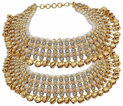 NIRMAY CREATION Alloy Anklet(Pack of 2)