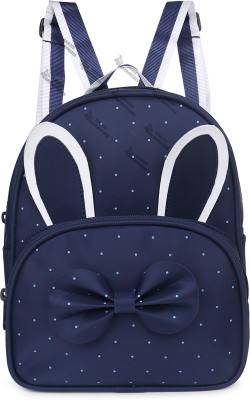 Nia Creations Children Bags for girls Kindergarten Kids School Bags Cartoon Bow tie Cute Dots Baby School Backpack Nursery Toddler Rucksack 3 L Backpack(Blue)