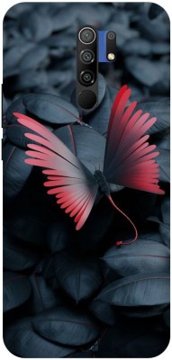 Zaplab Back Cover for POCO M2/MZB9919IN Black Butterfly Printed Back Cover(Multicolor, Waterproof, Pack of: 1)