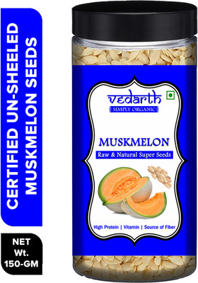 Vedarth Raw Muskmelon Seeds Un Sheeled Muskmelon Seeds(150 g)