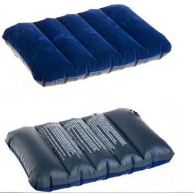 Pragati Hub Air Solid Travel Pillow Pack of 2(Blue)