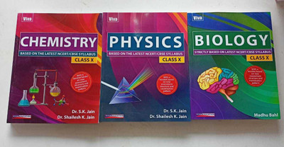 VIVA CLASS X CHEMISTRY, BIOLOGY & PHYSICS COMBO SET OF 3 Class 10(Paperpack, MADHU BHAL, DR. S.K. JAIN, DR. SHAILESH K.JAIN)