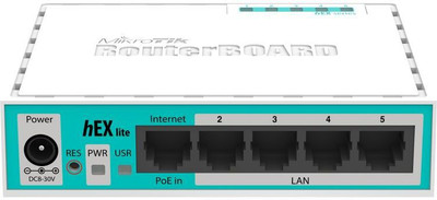 MikroTik HEX Lite RB750r2 Ethernet 5 Port Router 100 Mbps 0 Mbps Router (White, Single Band)