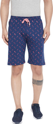 Adobe Printed Men Blue Chino Shorts