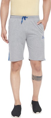 Adobe Solid Men Grey Chino Shorts